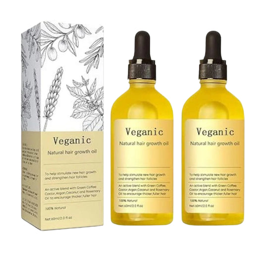 Vegan Natural Hair Growth Oil - Buy 1 Get 1 Free